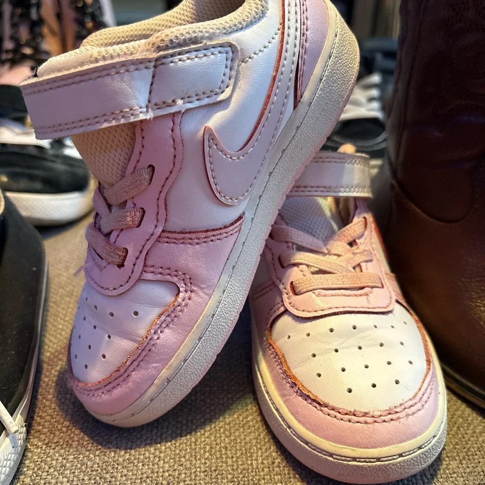 Pink and Black Kids Sneakers - Picture 2 of 6